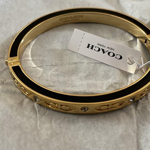Coach Kissing C Hinged Bangle - Picture 6 of 7